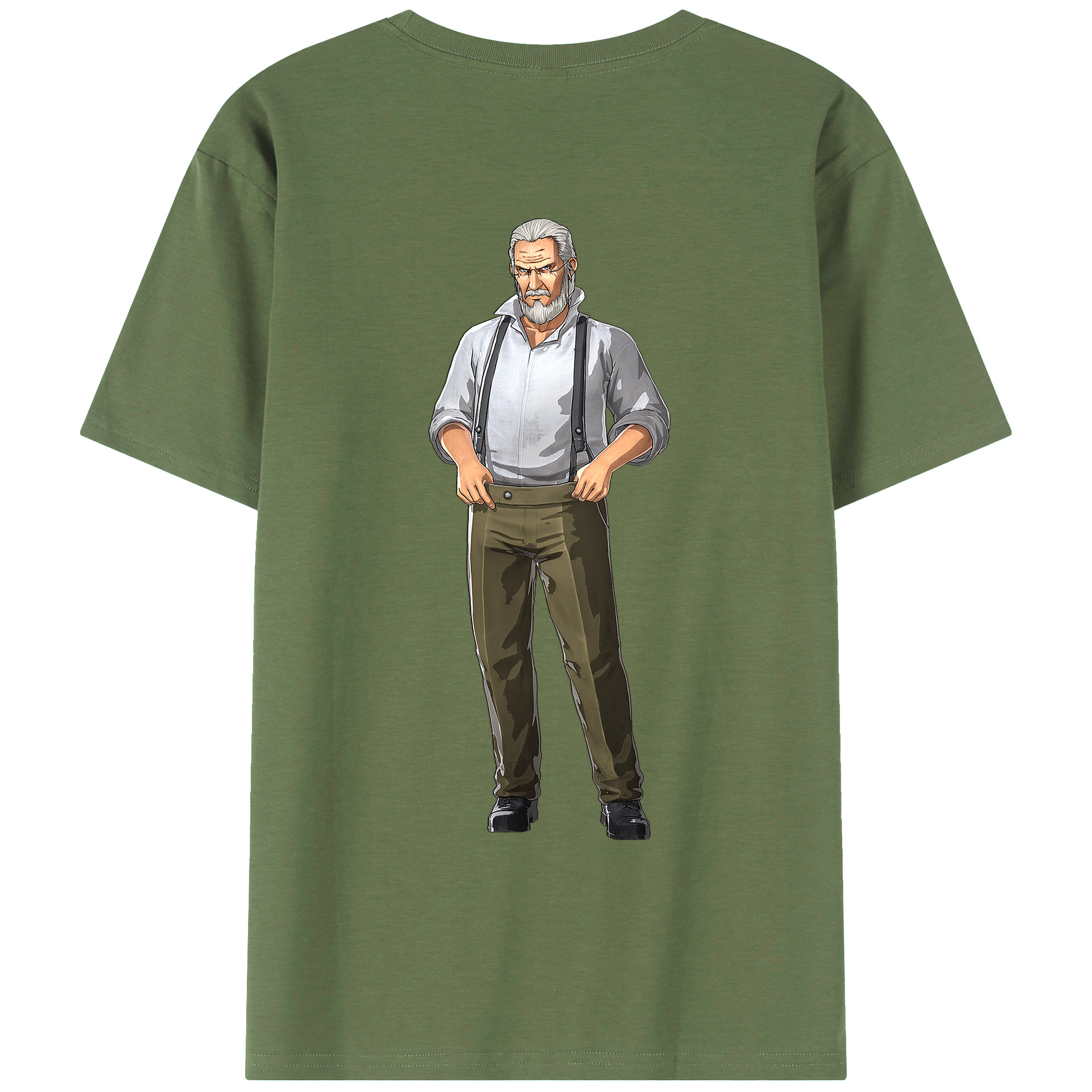 （画像用） 進撃の巨人 Attack on Titan 綿100％ メンズ半袖Tシャツ（バックプリント） 通気性